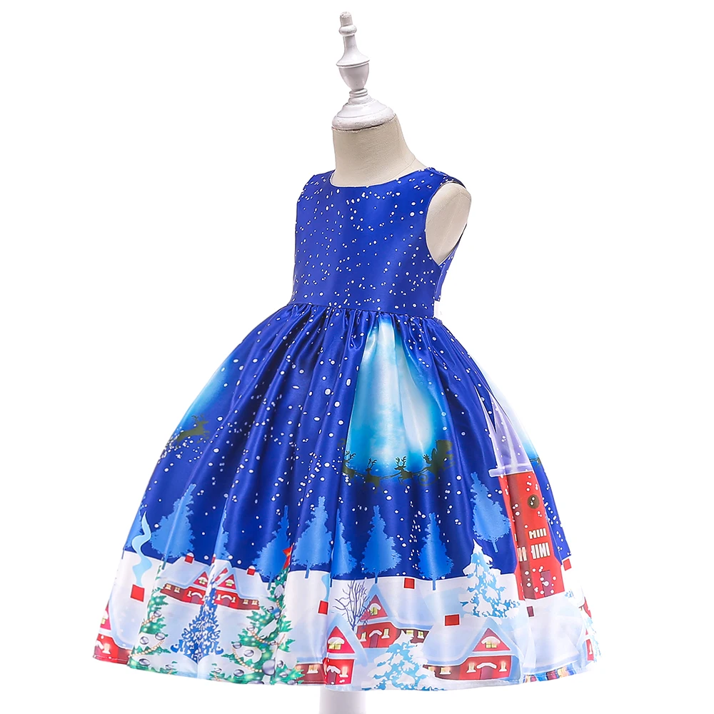 Пачка цветок принцесса Атлас тиснением Вечерние платье для девочки элегантное Пышное Бальное платье детское платье с бантом на день рождения Детские платья 3 8 10 лет L5122