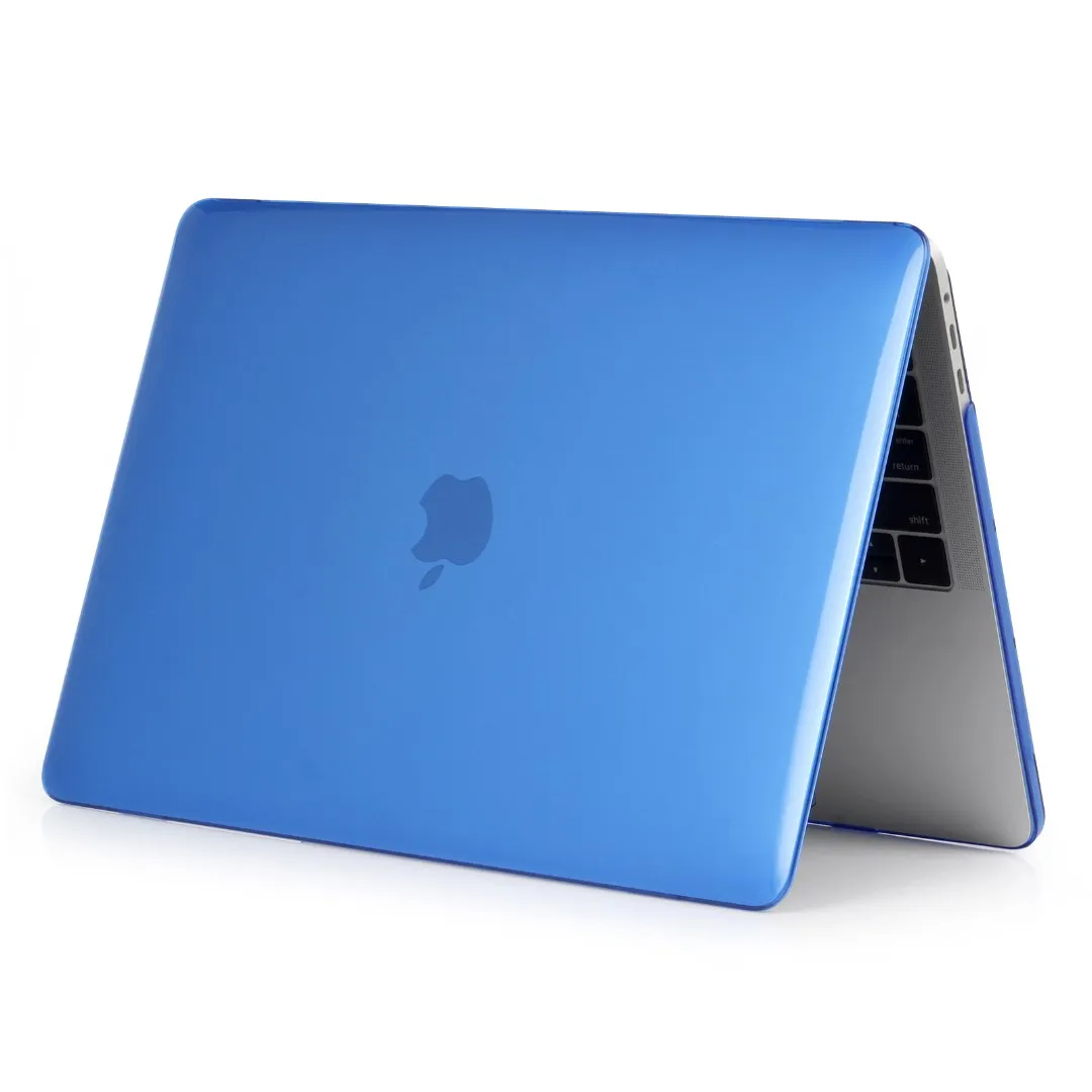 Кристальный Жесткий Чехол для ноутбука MacBook Pro 16 A2141 Touch ID A1932 чехол для Macbook Air 13 A1466 A1369 Pro retina 12 13 15 - Цвет: Crystal Drak Blue