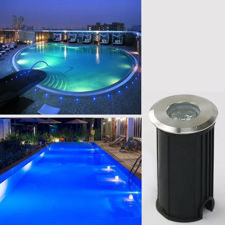 Levou à Prova Lote Mini 1w 3w Levaram Luzes Embutidas Dc12v 24v Ip68 90-260v d' Água Subterrânea Enterrado Lâmpadas Led Spot Andar Debaixo 2 Pçs - 17 Cheap Lâmpadas subterrâneas