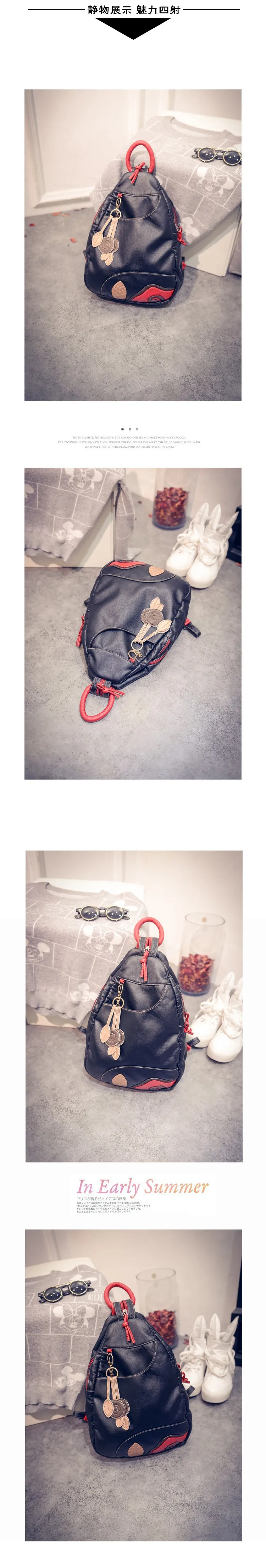 Women Casual Travel Soft Faux PU Leather School Backpack Female Fashion Ladies Girls Small Backpacks Daypack Mochila Bag