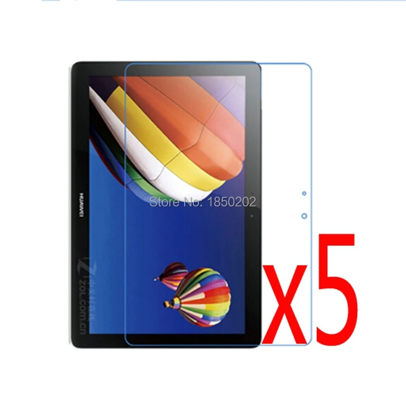5x Плёнки + 5x Ткань Премиум HD Crystal Clear Экран протектор фильм гвардии для Huawei MediaPad 10FHD 10 Link S10-201U S10-231U