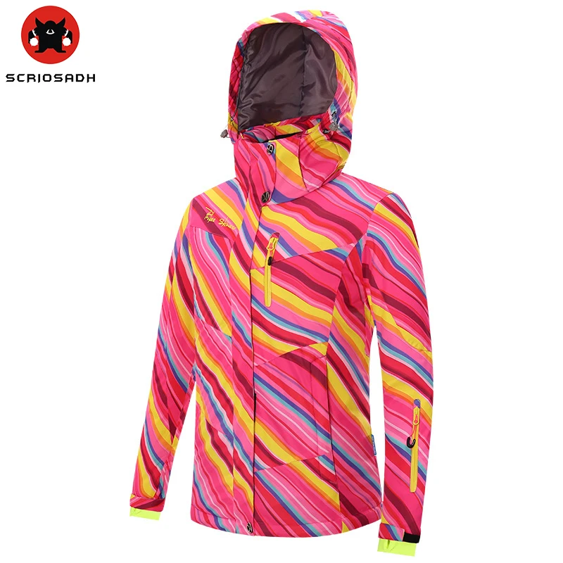 

2019 New outdoor ski women's jacket cotton Waterproof keep warm Skiing suit Polar fleece Snowboarding Quick Dry Coat Jacket