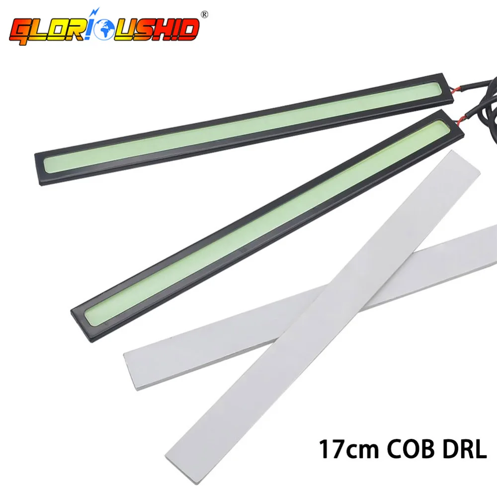 

2 Pieces Car Light 17cm COB LED Daytime Running Light DRL Led Car Lamp external lights Waterproof Car Styling 12V
