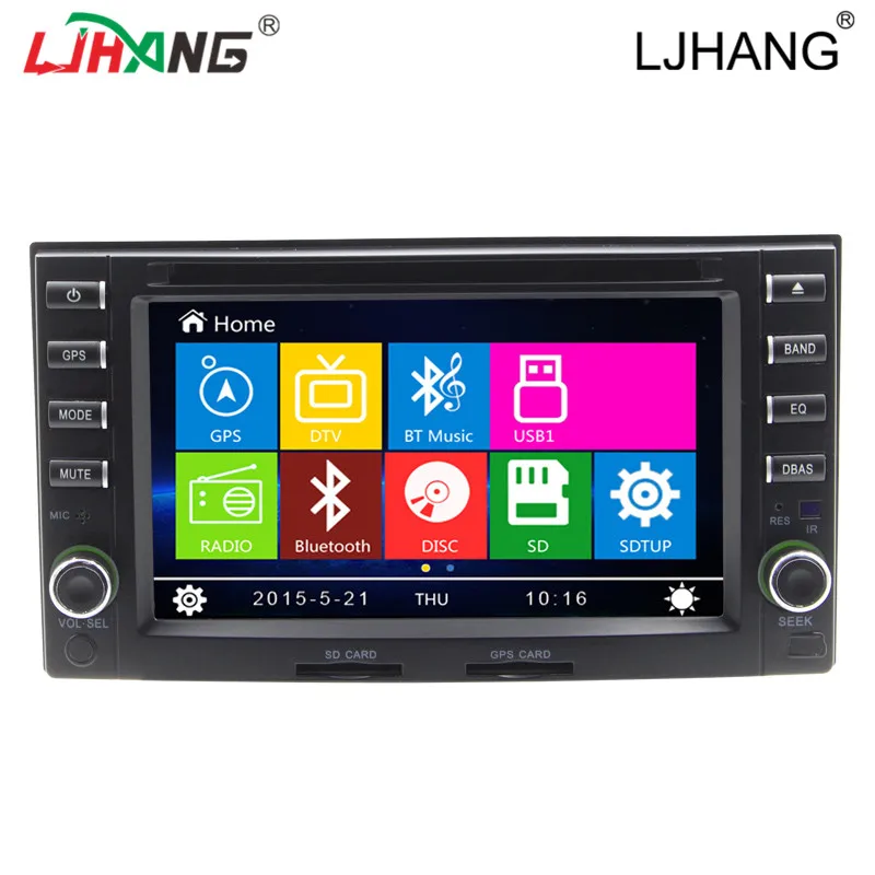 

LJHANG 2 din Car DVD Player for KIA CERATO SPORTAGE CARENS OPTIM Spectra Sorento GPS navigation Auto Stereo Multimedia