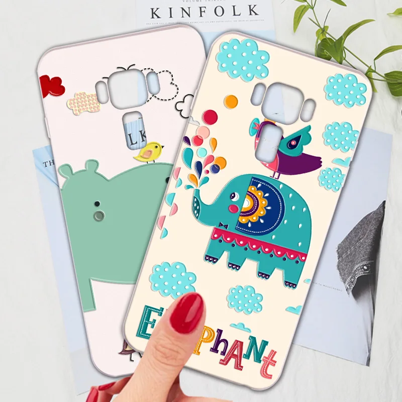 

Silicone Phone Case For Asus ZenFone 3 ZE552KL 5.5" Case Cartoon Cute Animal Fresh Phone Bag Shell For Asus ZE552KL Cover