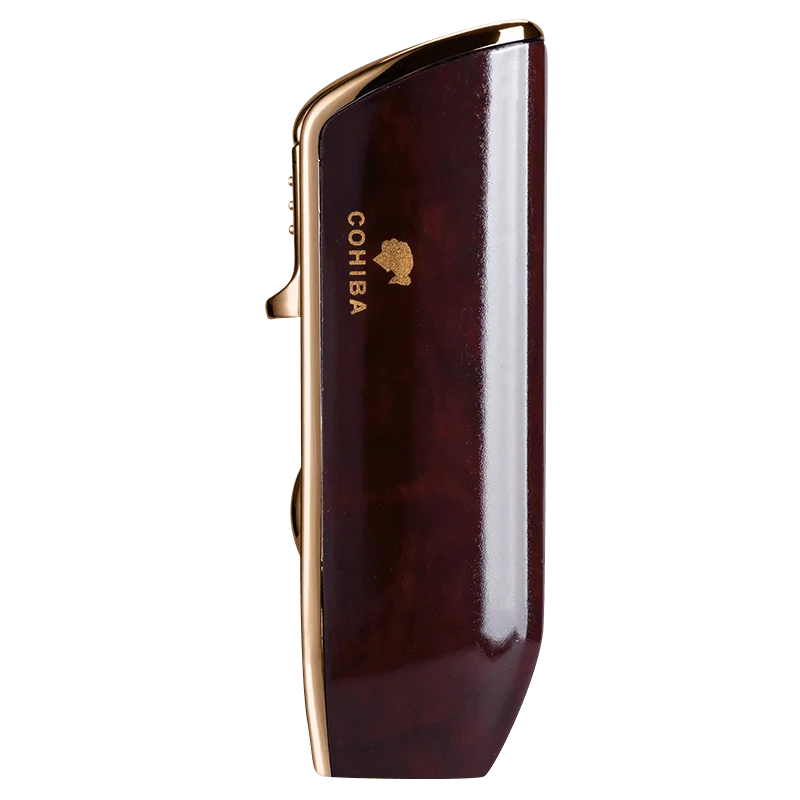 

Cohiba Metal Gas Butane 3 Torch Jet Flame Cigar Lighter With Punch Cigarette Windproof Lighters Gift Box CB-0307