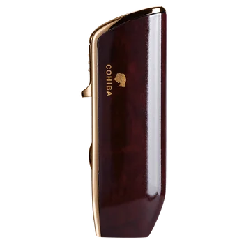

Cohiba Metal Gas Butane 3 Torch Jet Flame Cigar Lighter With Punch Cigarette Windproof Lighters Gift Box CB-0307