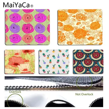 

MaiYaCa Non Slip PC Cactus and flower Customized laptop Gaming mouse pad Size for 18x22cm 25x29cm Rubber Rectangle Mousemats