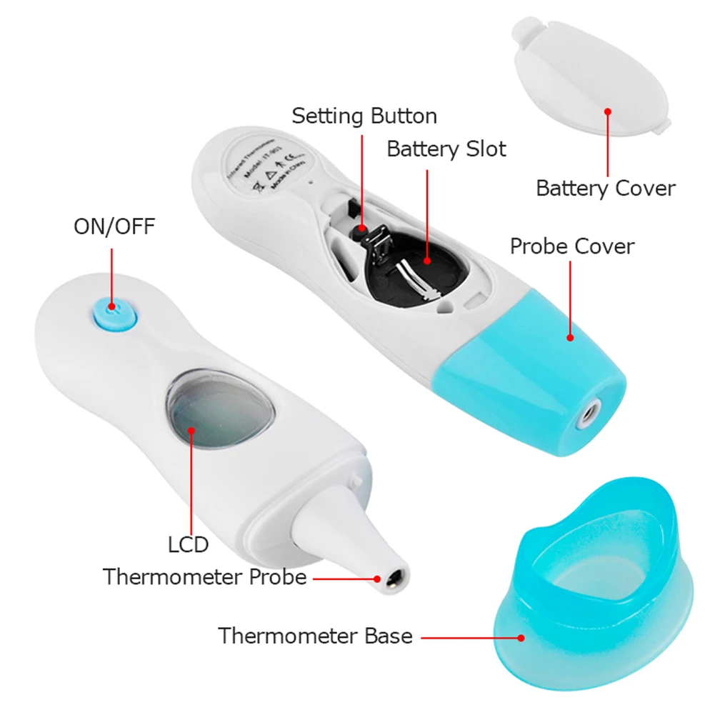 8 в 1 ЖК-экран цифровой ABS пластик Инфракрасный Детский термометр Высокая точность цифровой термометр пистолет без батареи
