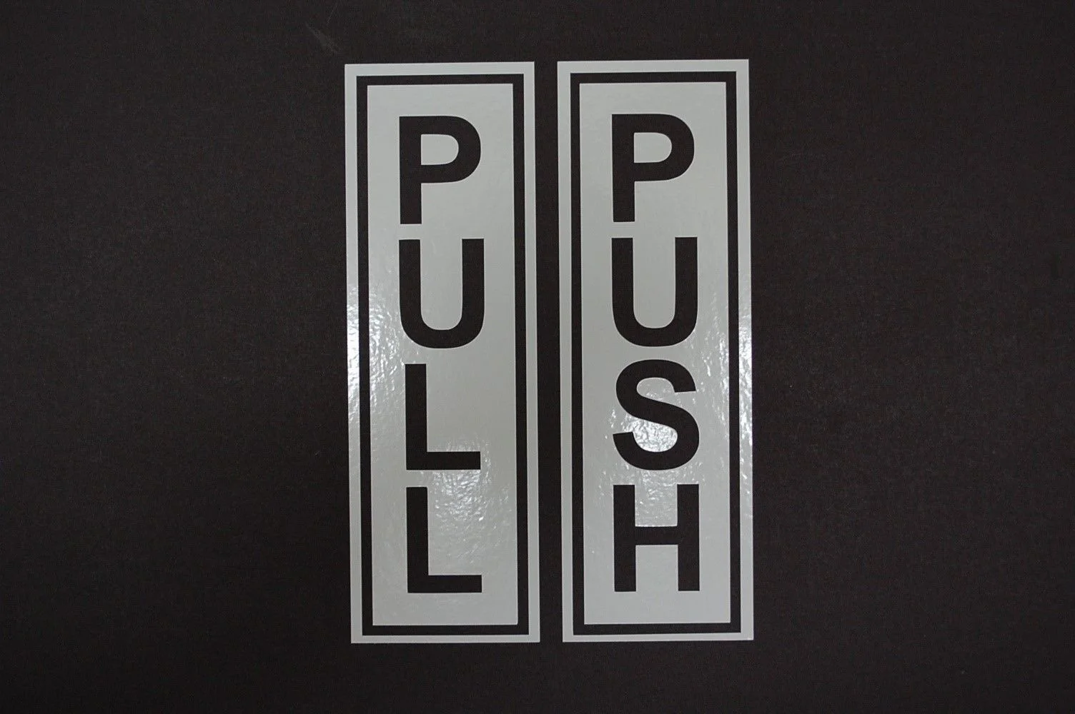 

Push Pull Door Sticker 2 Piece Open Sign Vinyl Decal 15cm