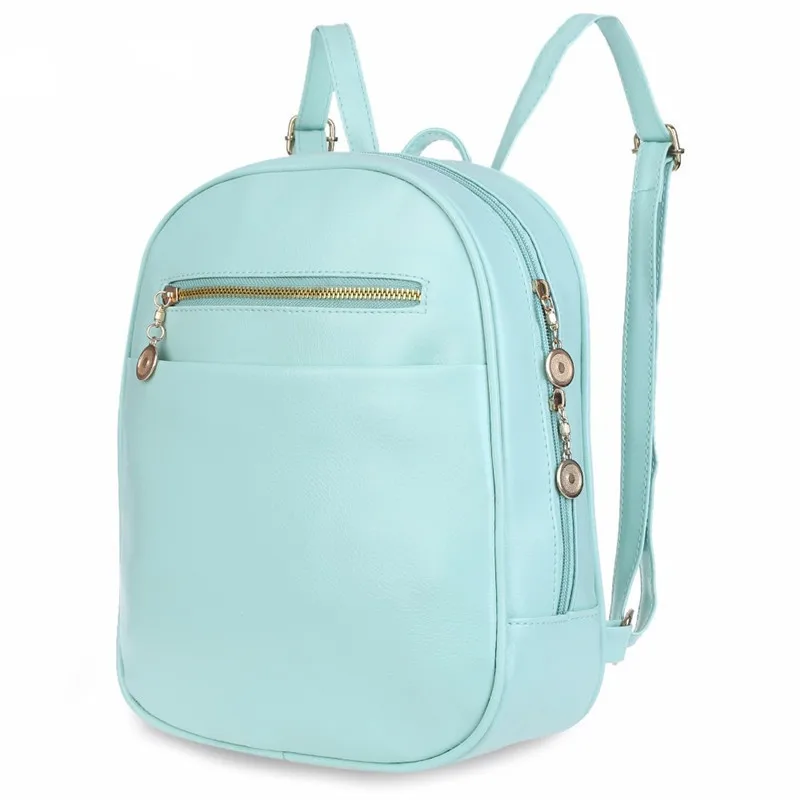

Bags for women backpacks for adolescent girls 8 Color Women Back Pack Bag School Travel Bagpack PU Leather mochila
