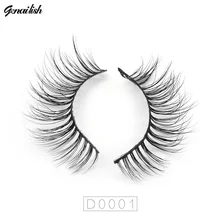 Genailish норковые ресницы 3D норковые Накладные ресницы ручной работы Natutal накладные ресницы для наращивания Накладные ресницы с коробкой D001