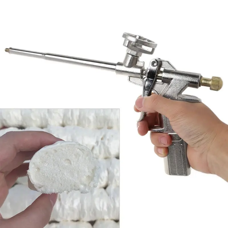 Foam Expanding Spray Gun Bubble Sealant Dispensing PU Insulating Applicator Tool Aluminum Alloy Drop Ship Support