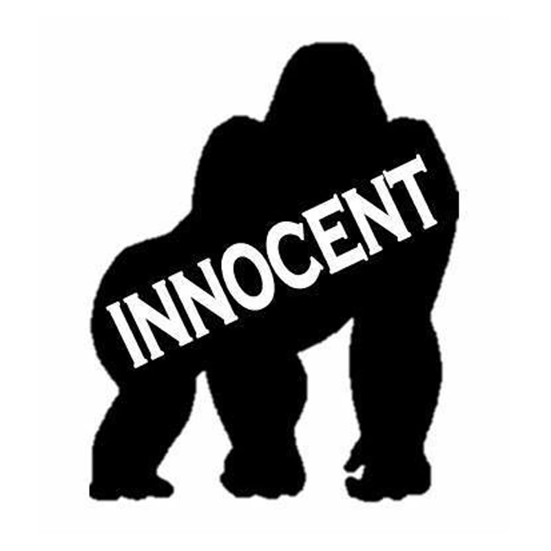 13 см * 10,6 см гориллы невинных предоставляет животного Наклейки надписи автомобиль-Стайлинг c1-6763