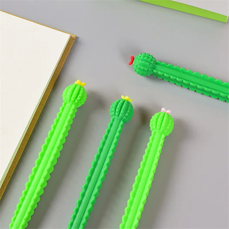 

1 Pieces Stationery Cute Cactus Succulent Pen Gel Pen School Office Kawaii Supply Handles Creative Gift