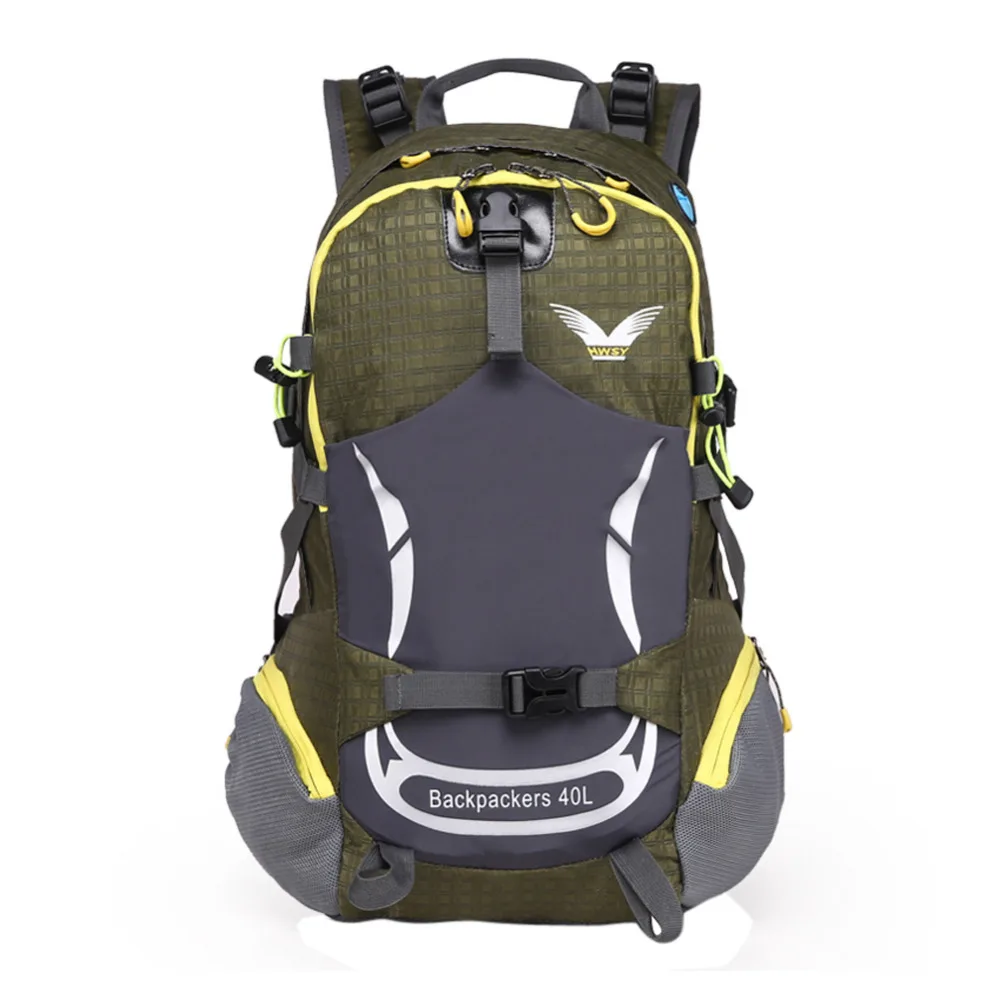 40l ماء تنفس السفر حقيبة السفر التخييم المشي للجنسين تسلق outdoor rucksace الرياضة حزمة الظهر