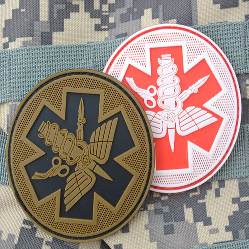 

Supply Pvc Armbands U.S. Military Tactics Medical Armbands Stick Field Medical Luminous Military Badges