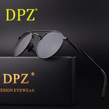 DPZ aluminum Magnes модные унисекс rayeds солнцезащитные очки с поляризованным покрытием зеркальные солнцезащитные очки круглые мужские очки для мужчин/женщин