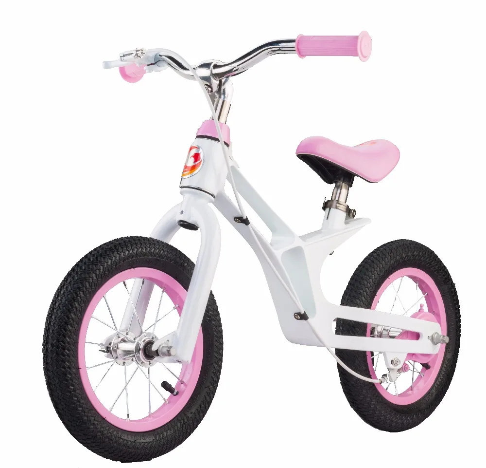 Balance Bike No Pedal Walking Bicycle with Carbon Steel Frame, Adjustable Handlebar and Seat, 110lbs 2 to 6 Years Old