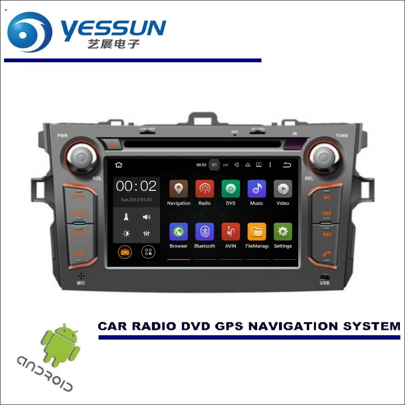 

YESSUN For Toyota Corolla Axio 2006~2011 CD DVD GPS Player Navi Radio Stereo HD Screen Car Multimedia Navigation Wince / Android