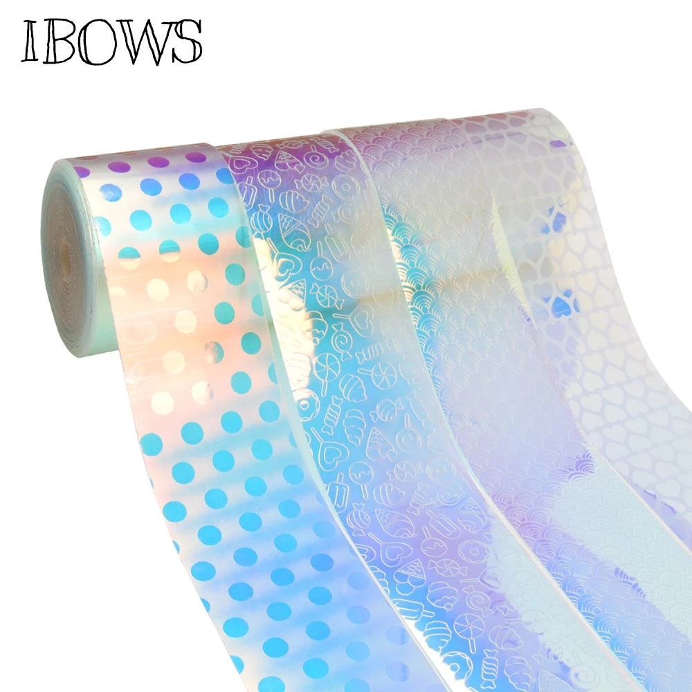 Ribbon Rainbow 1Meter//lot Printed Headwear Hair Bow Single Face Party Decoration