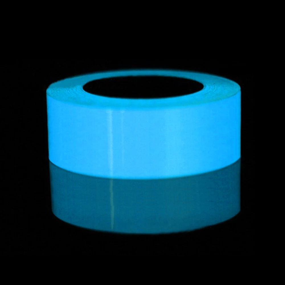 3cm blue Лидер продаж, светоотражающая светящаяся лента, самоклеющаяся наклейка, съемная светящаяся лента, флуоресцентная светящаяся темная яркая Предупреждение ющая лента - Цвет: 3cm blue