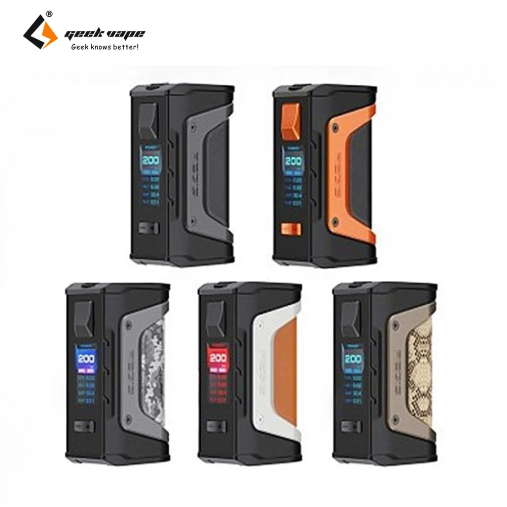 Original GeekVape aegis Legend TC Box MOD 200W Output Powered by Dual 18650 batteries Electronic cigarette vape mod box kit