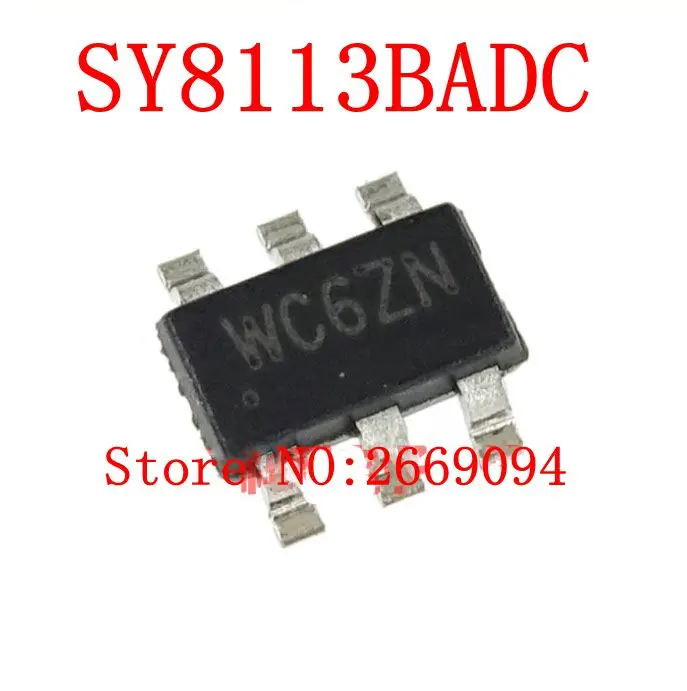 

50PCS /100PCS SY8113BADC SY8113B SY8113 WC5QE WC6PK WC7LX TSOT-23-6 High Efficiency 500KHZ 3A 18V Synchronous buck regulator