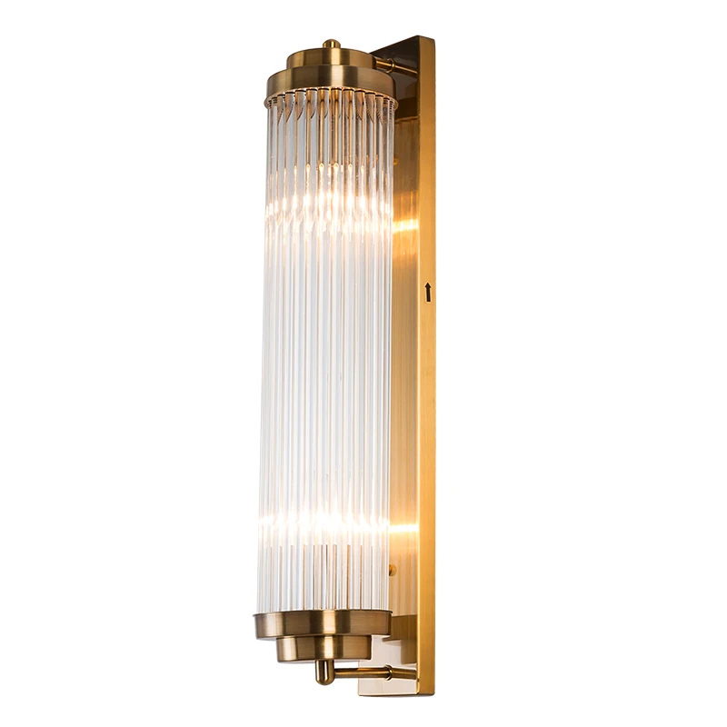 

American rectangle wall lamp simple living room background wall villa model room balcony courtyard wall lamp