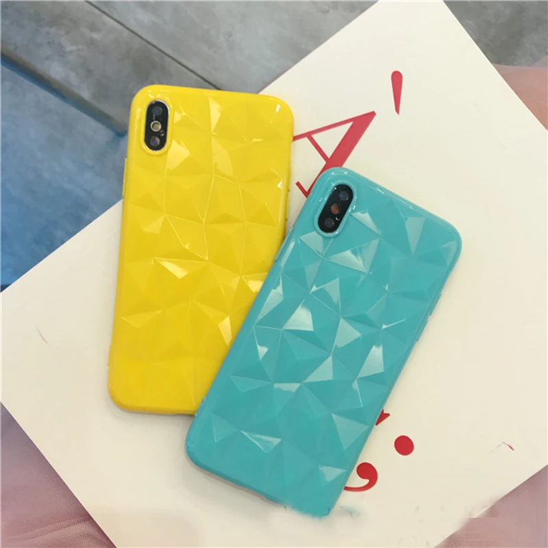 Прозрачный 3D чехол для iphone 8 7 6 S Plus X 10 XR XS MAX чехлы с алмазным узором iPhone s