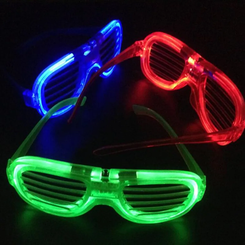 LED Glasses Flash Luminous Blind Eyewear Light Eye Mask Colorful