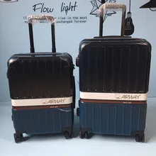 Экспорт США Универсальный 8 колеса Жесткий ПК Дорожный чемодан на колесиках для багажа анти-бунт молния Известный