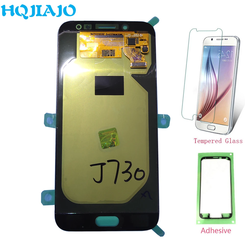Goede OLED LCD Display Voor Samsung Galaxy J7 Pro 2017 J730 J730F J730FM Lcd Touch Screen Digitizer Vergadering Vervanging