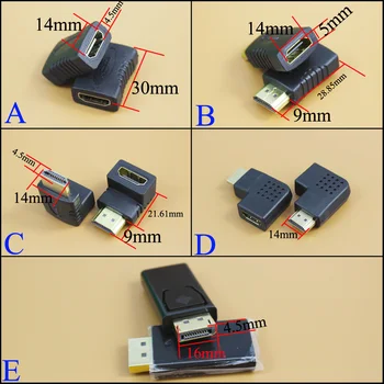 

YuXi HDMI Mini Micro Adapter Gold Plated HDMI Extender Converter Connector Kits for HDTV