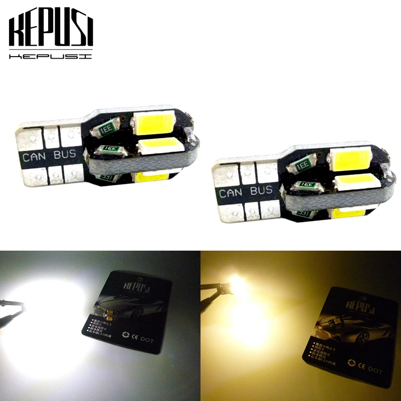 

2x T10 LED Car Light Canbus 194 W5W 5730 Auto LED Bulbs For Hyundai ix35 elantra solaris creta i20 getz tucson sonata