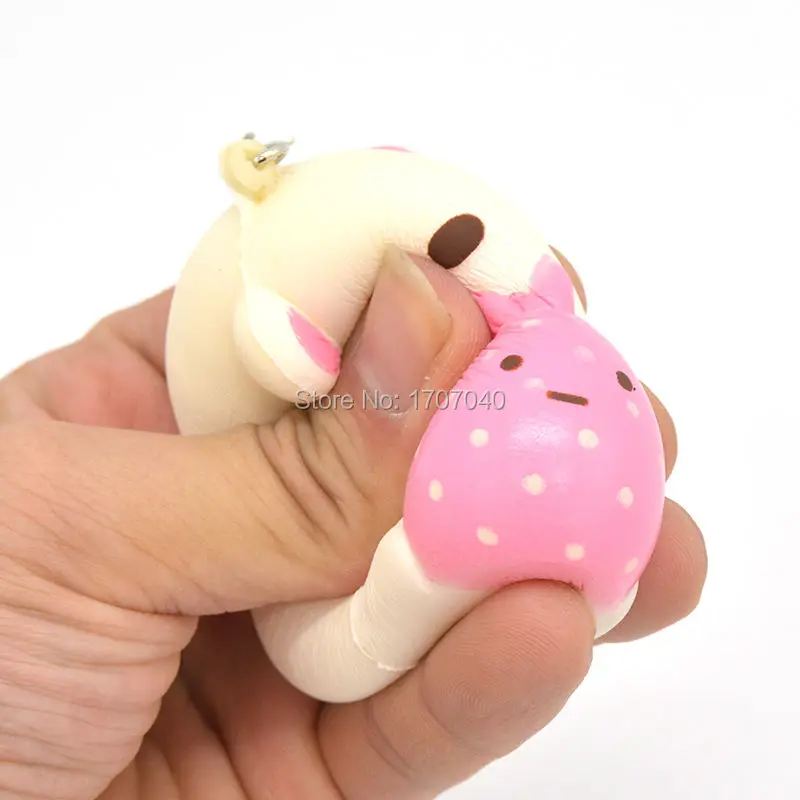 1 шт. Новинка года Kawaii Сумико гураши мягкие Мультяшные медведи коллекционные игрушки в горошек для детей