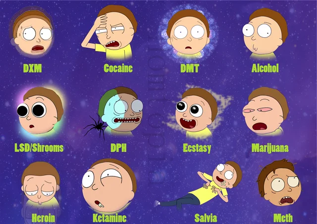 Rick y Morty Posters alta definición salón dormitorio decoración hogar