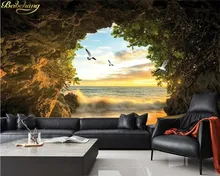 Cheap beibehang Custom wall paper mural cave seagull 3D TV background wall papers home decor papel de parede 3d wallpaper Cheap beibehang Custom wall paper mural cave seagull 3D TV background wall papers home decor papel de parede 3d wallpaper