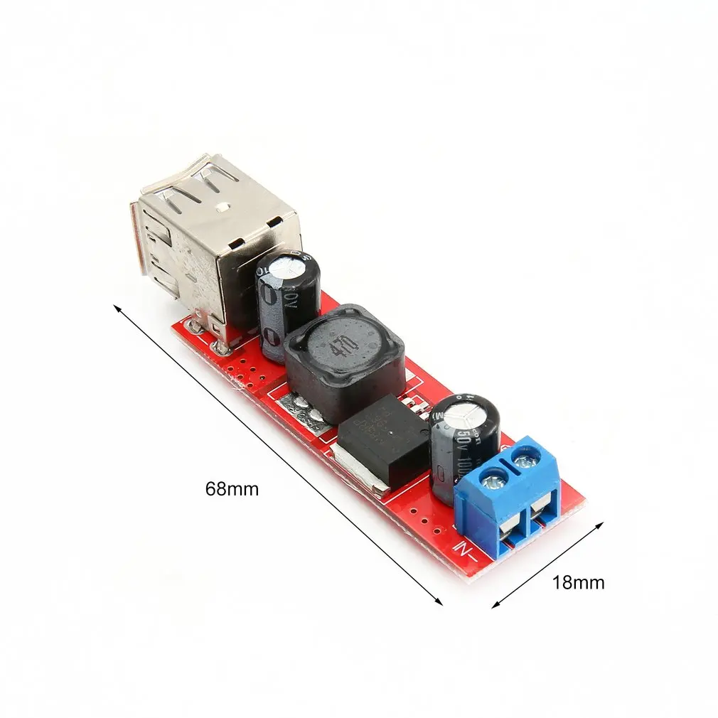 Двойной выход USB преобразователь постоянного тока 9 В/12 В/24 В/36 В до 5 В dc-dc 3а понижающий модуль KIS-3R33S стабилизированный модуль напряжения