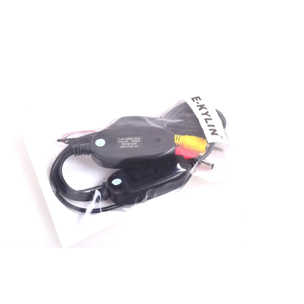 2.4G Wireless Video Cable for Car Backup Camera to GPS Tablet Aux 2.5mm AV-IN