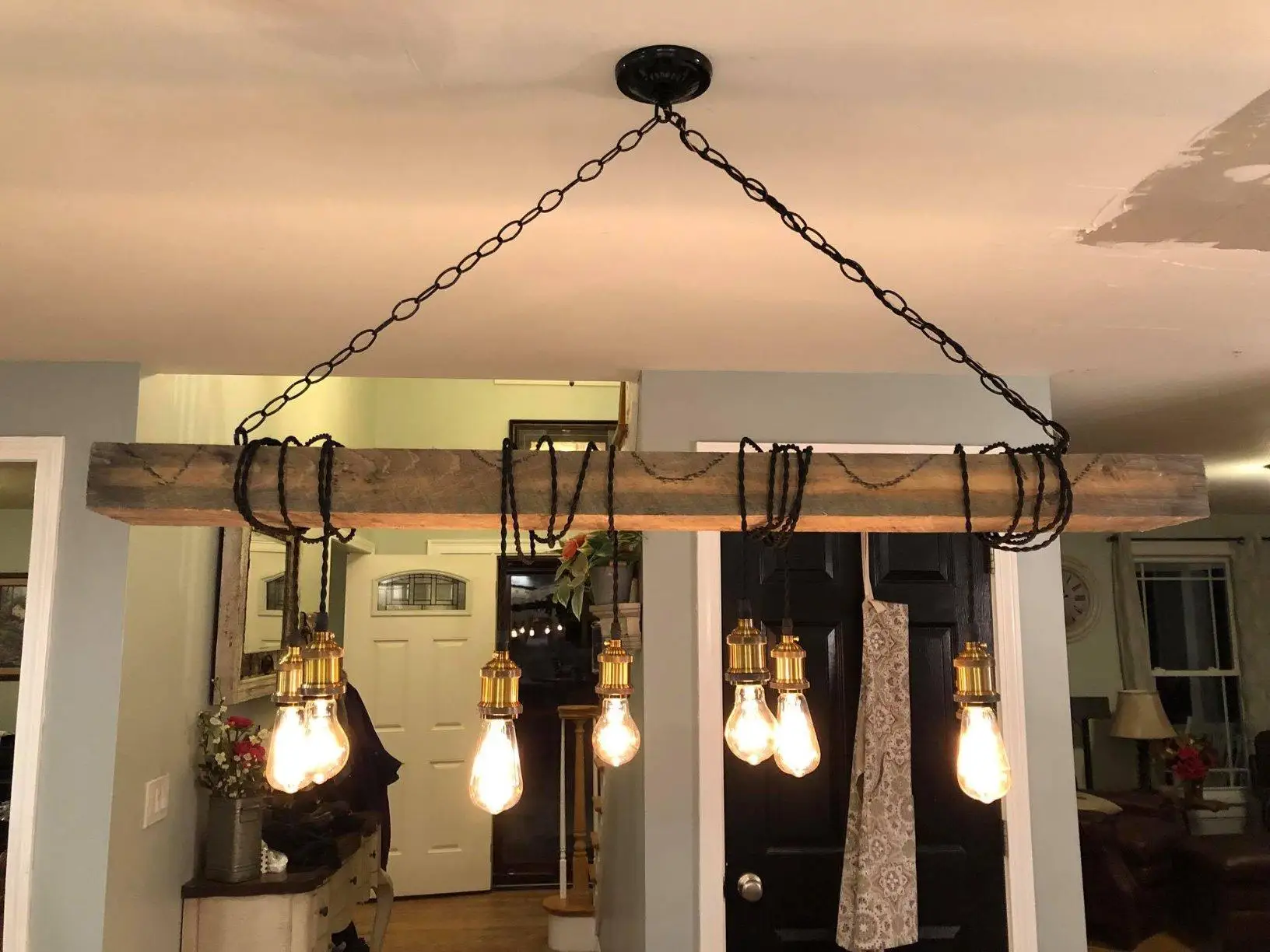 Grensk Vintage Mini Pendant Light E26 E27 Base de Tecido Preto Cordão Pendurado Kit de Luz para Corredor de Casa Escritório Estúdio Quarto 11 Cheap Luzes de pendentes