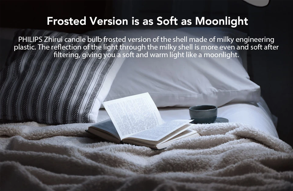 Xiaomi Smart LED Bulb E14 LED Candle Lamp Light APP Group Control 3000-5700K Transparent Crystal Frosted Version 3.5W 0.1A (4)