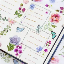 5pcs/lot green plant Decorative Washi Stickers Diary Album Label Scrapbooking Sticker Label Diary Stationery Album Stickers lovely chunky corgi warm embrace decorative washi stickers scrapbooking stick label diary stationery album stickers