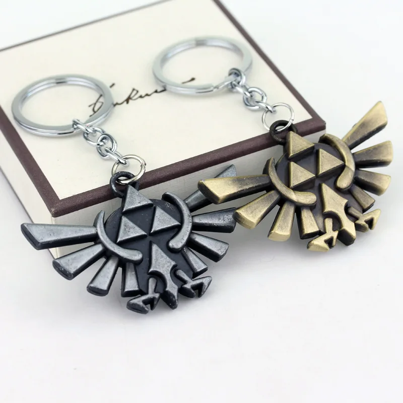 Высокое качество 3D с игрой &quotLegend of Zelda&quot логотип Triforce Porte Clef Llaveros Брелок