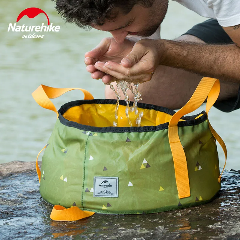 NatureHike 10L/16L складной ведро для воды рыболовный бассейн сумки открытый кемпинг