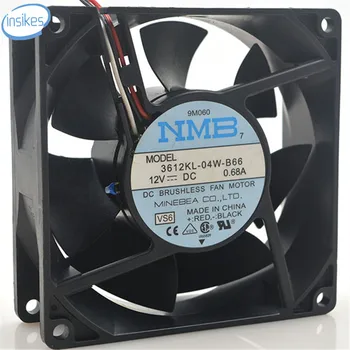 

3612KL-04W-B66 Double Ball Bearing Cooling Fan DC 12V 0.68A 3800RPM 9038 9cm 90*90*38mm 3 Wires