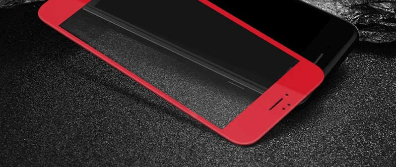 Wangcangli Защитное стекло для iphone 6 4d закаленное защитное стекло для iphone X 8 7 6S plus Защита белый черный красный