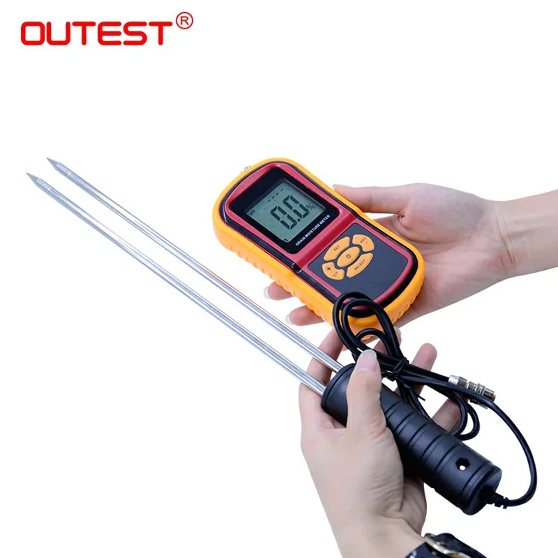 Buy Digital Grain Moisture Meter with Measuring Probe LCD Display Tester for