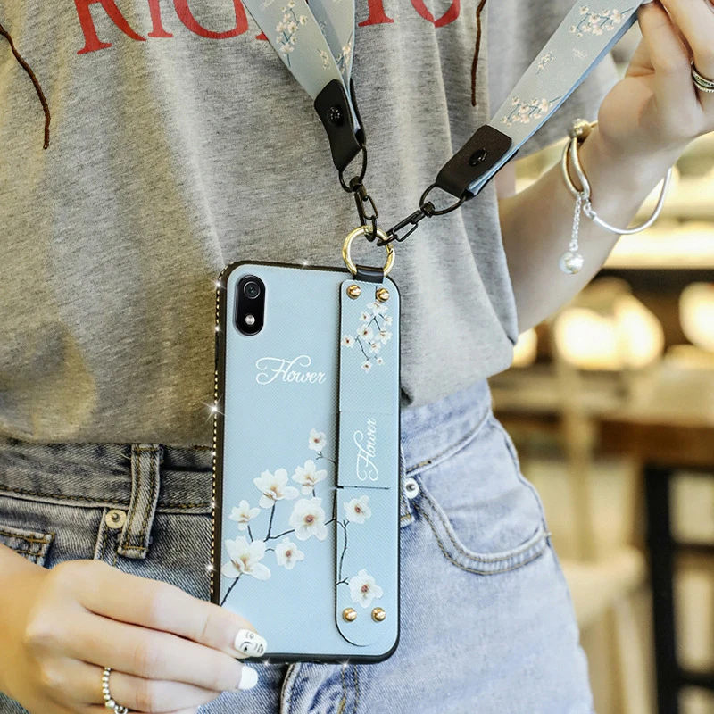Модный чехол для телефона с разбитыми цветами Xiaomi Redmi 7A 5 45 дюймов силиконовый
