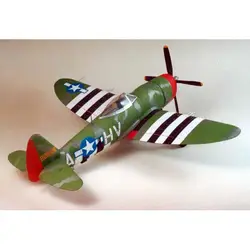1:24 Республика P-47D Thunderbolt истребитель Бумага модель Pepercraft шутки подарки